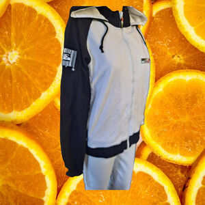 NWT Vintage‎ Honda Bar Black and White Full Zip Hoodies Size M